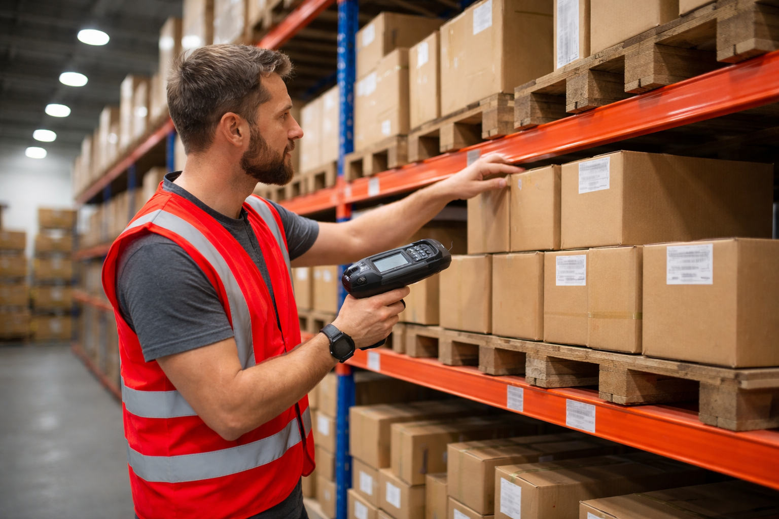 Pick & pack fulfilment process in an ecommerce warehouse