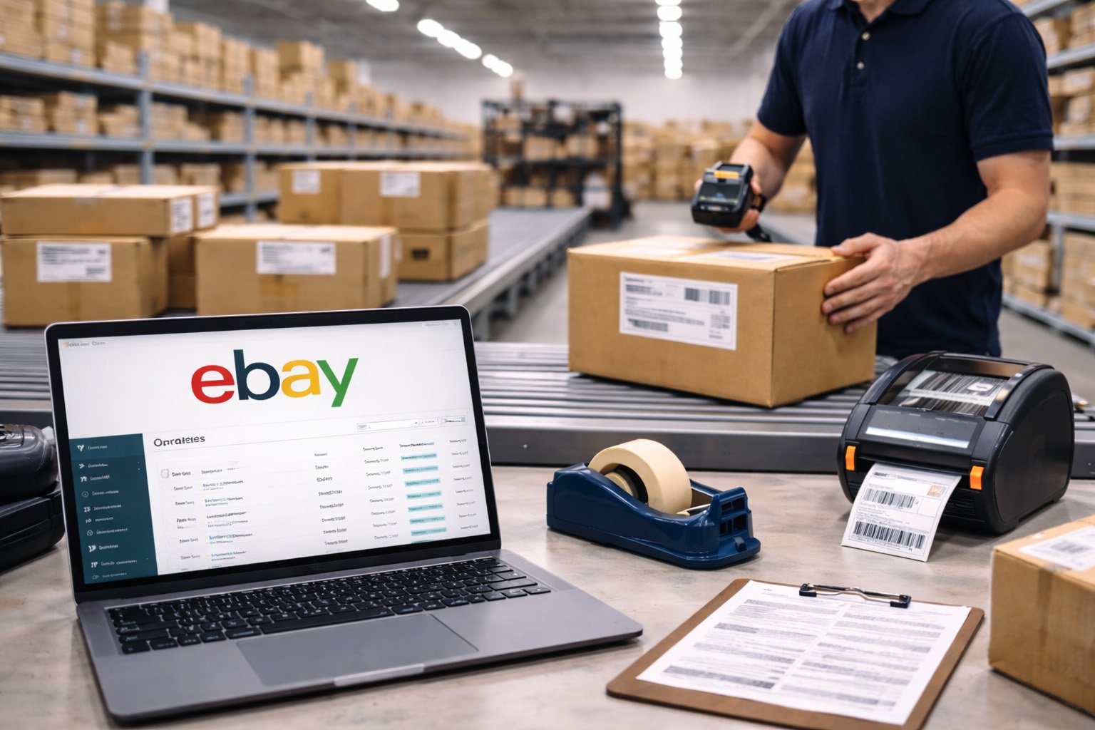 eBay fulfilment services processing marketplace orders