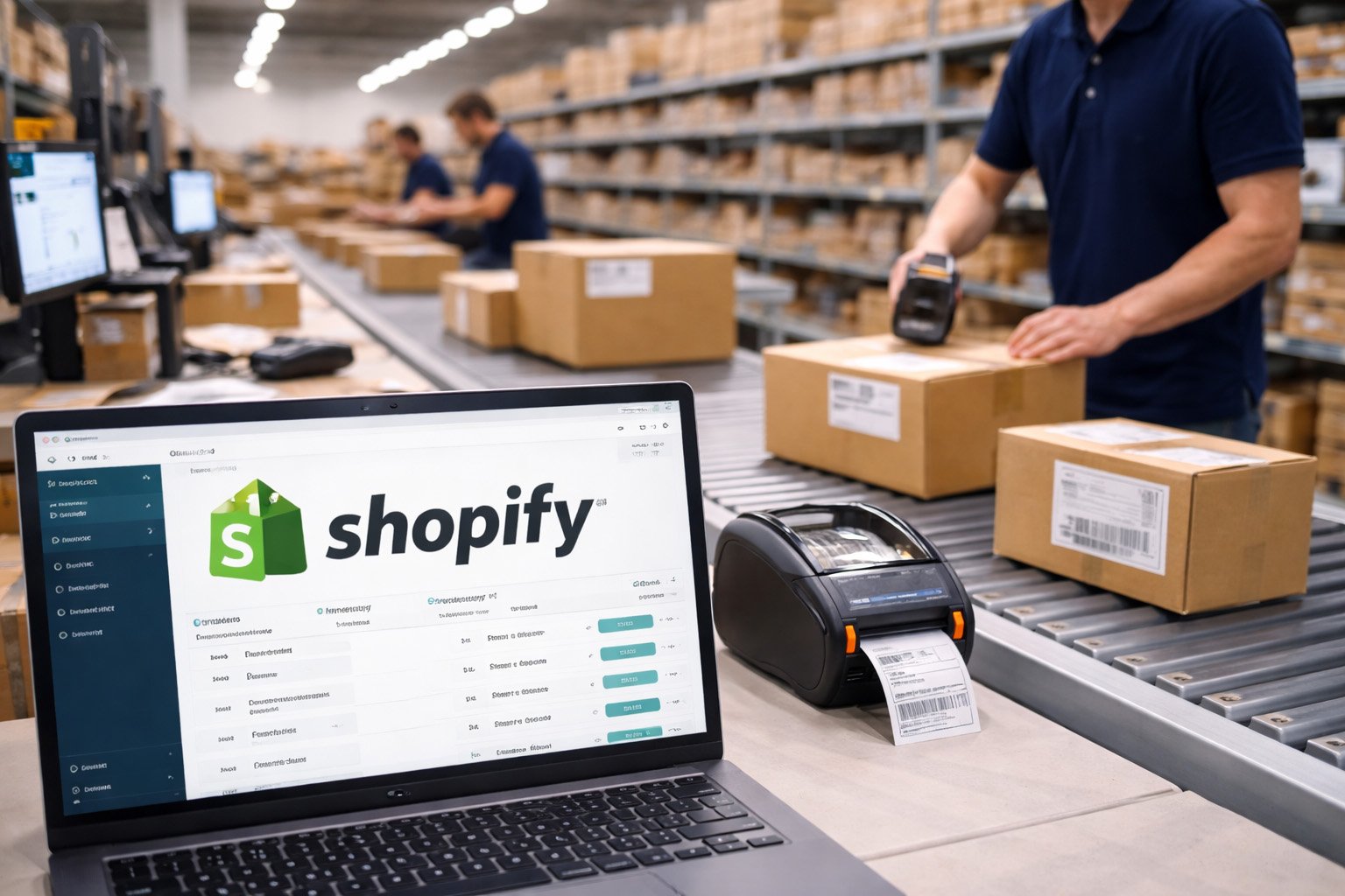 Shopify fulfilment services processing ecommerce orders