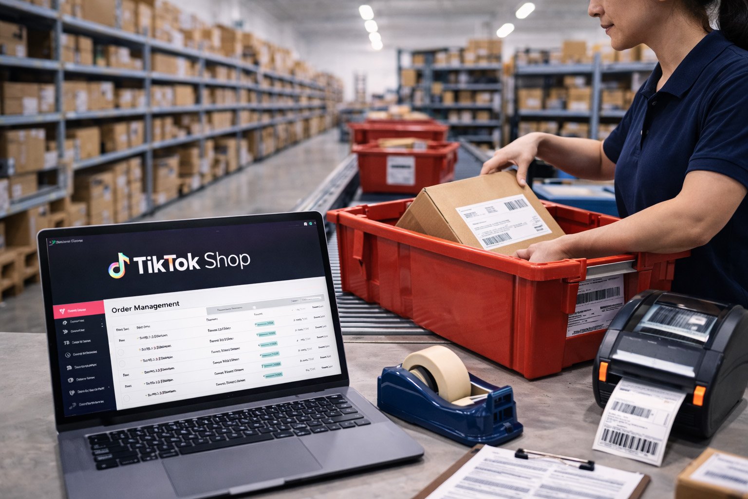 TikTok Shop fulfilment services processing social commerce orders