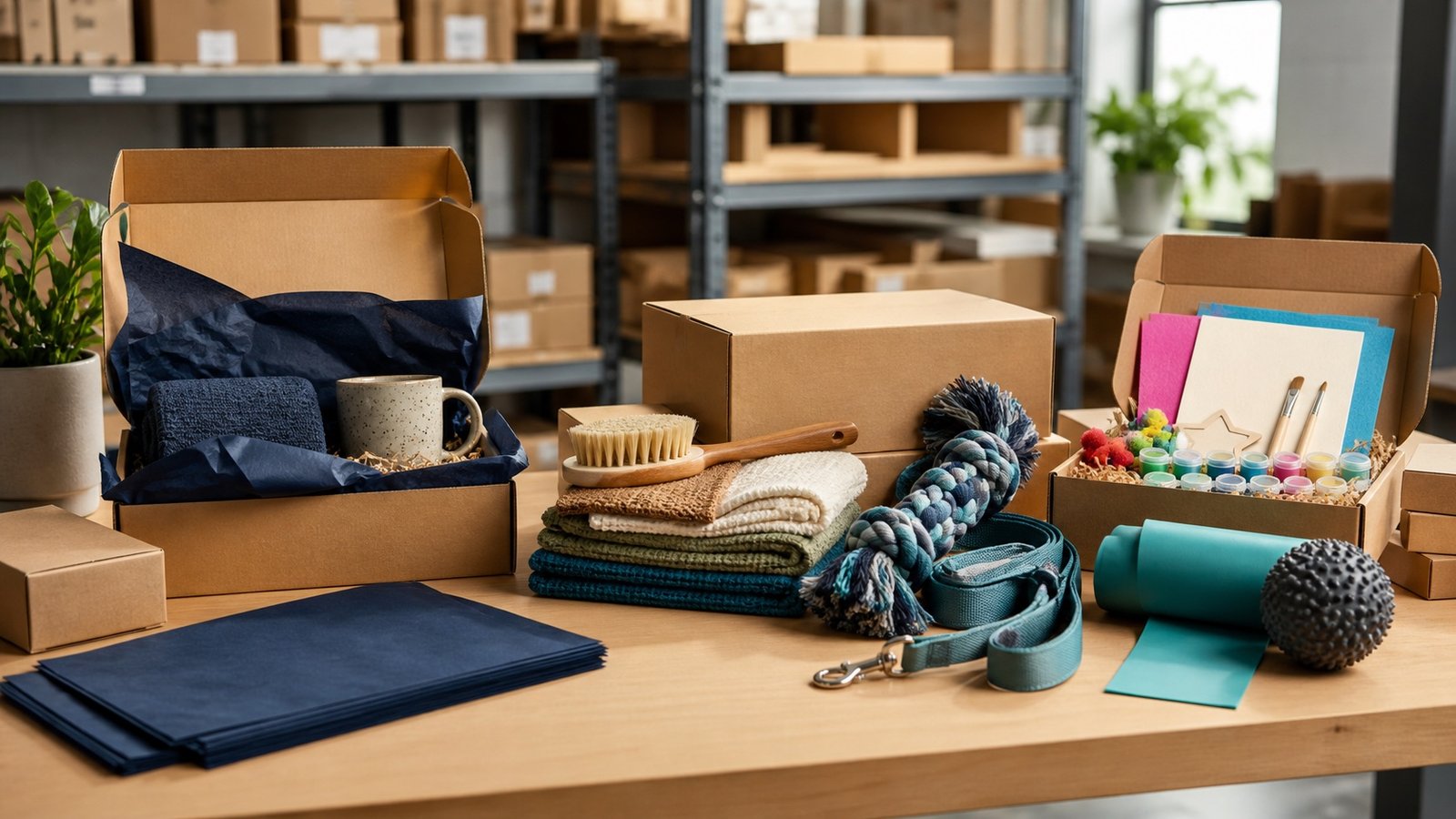 Five online shop ideas with products and ecommerce parcels