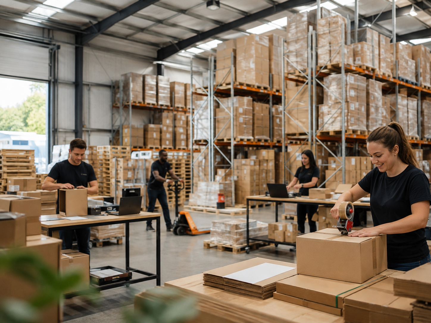 Growing ecommerce fulfilment business using additional pallet storage